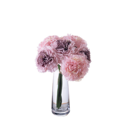 Stunning Mother’s Day Carnation Bouquet - Realistic Artificial Flowers for Home Decor, Weddings, and Special Events | DY1-402 Elegant Handheld Floral Arrangement