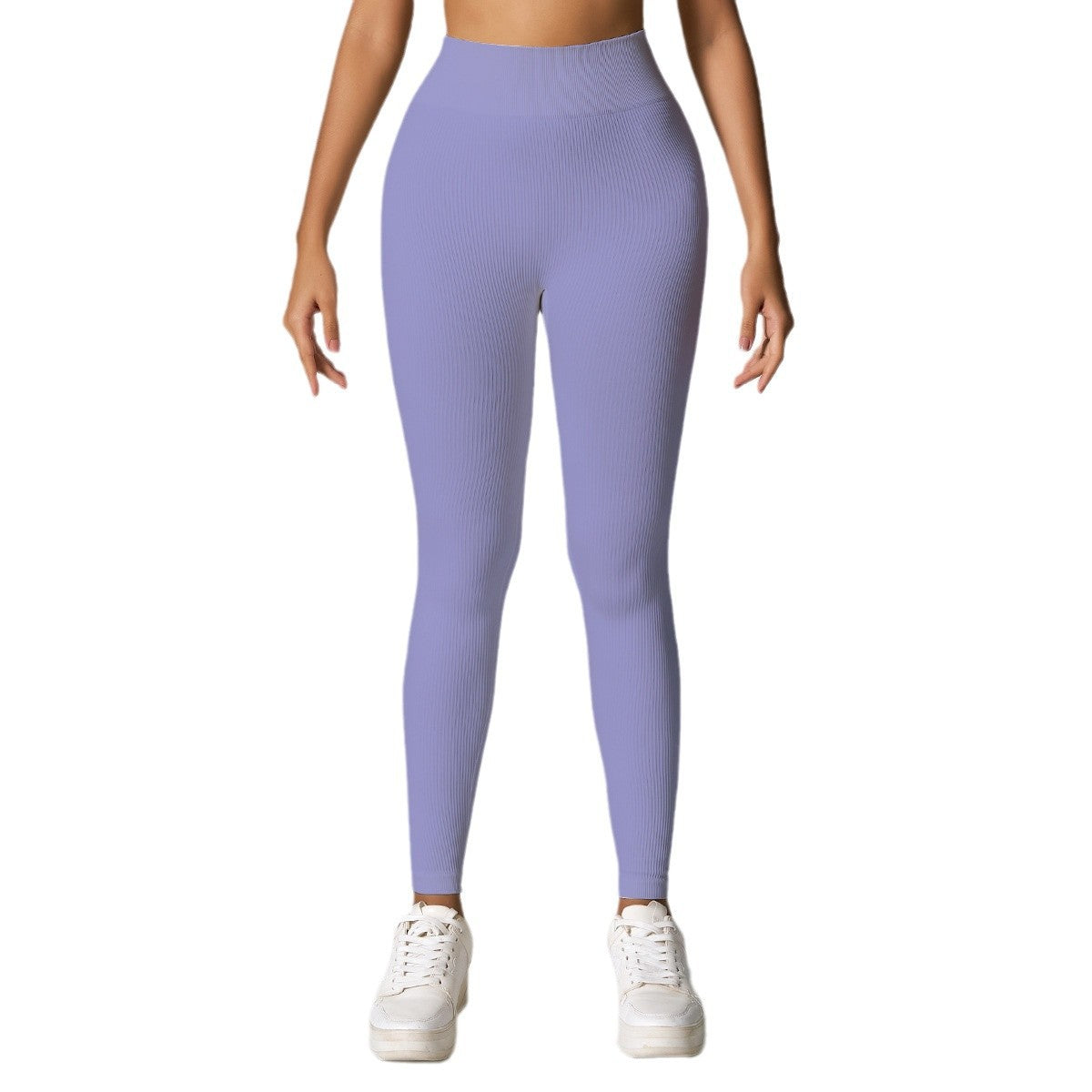 High Waisted Ribbed Yoga Leggings for Women Breathable Stretchy Outdoor Fitness Pants for Enhanced Butt Lift and All Day Comfort