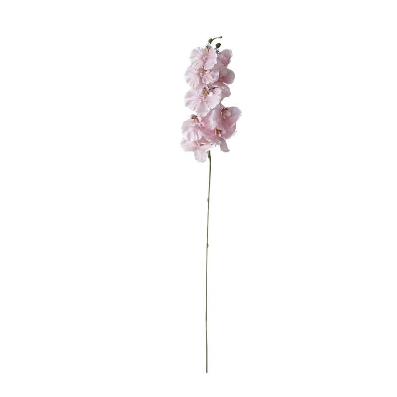 Elegant  Silk Imitation 9-Head European-Style Orchid Arrangement – Perfect for Weddings, Home Decor, and Photography Props