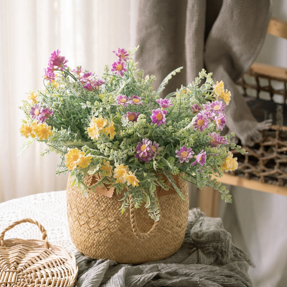 Charming Field of Artificial Flowers with Delicate Wildflowers – Fresh and Modern Floral Arrangement for Home Decor and Wedding Decoration (Model: GF16125B)