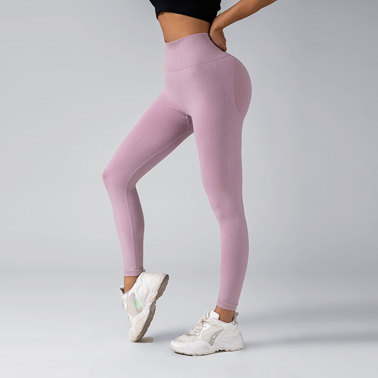 Seamless V Waist High Waisted Yoga Pants for Women Butt Lifting Quick Dry Compression Sports Leggings for a Peach Shape