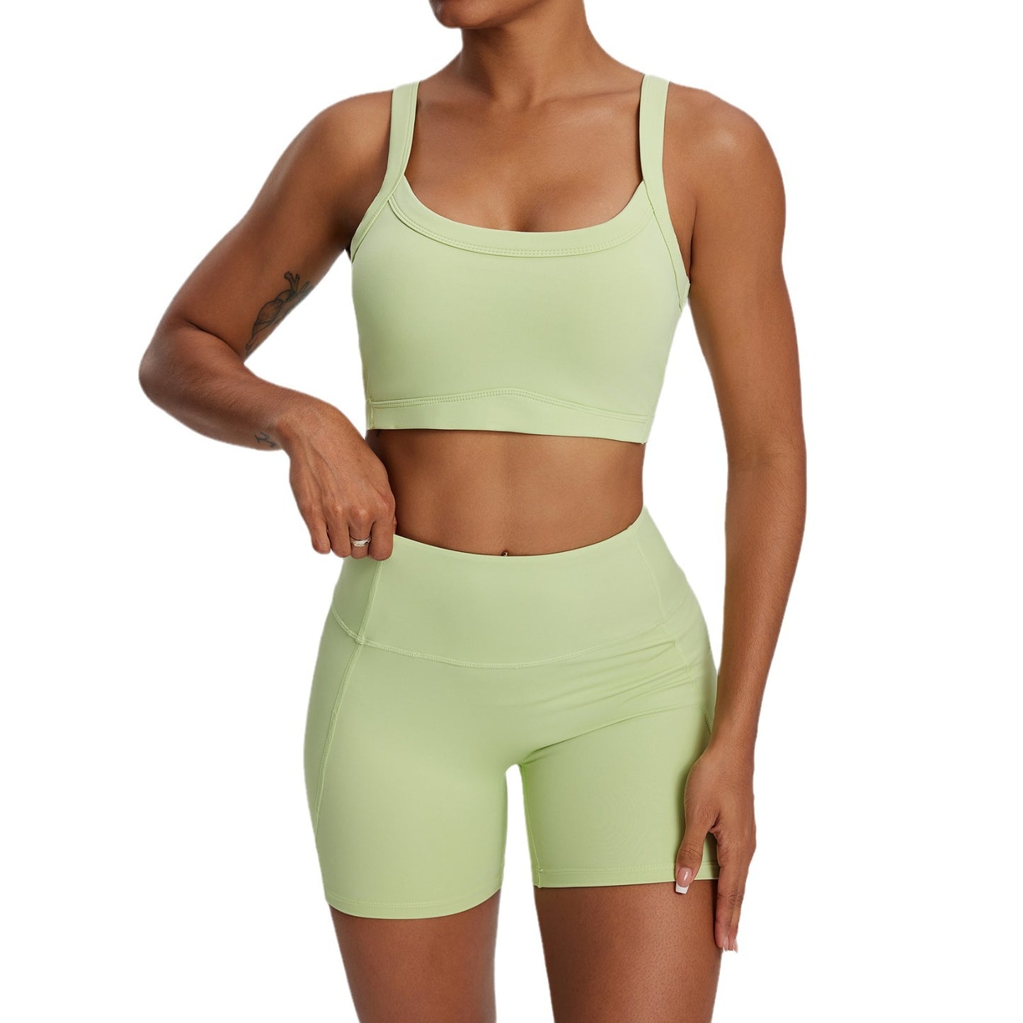 High Waisted Butt Lifting Workout Set for Women Yoga Shorts for Running Tight Fitting Training and Tummy Control Fitness Gear