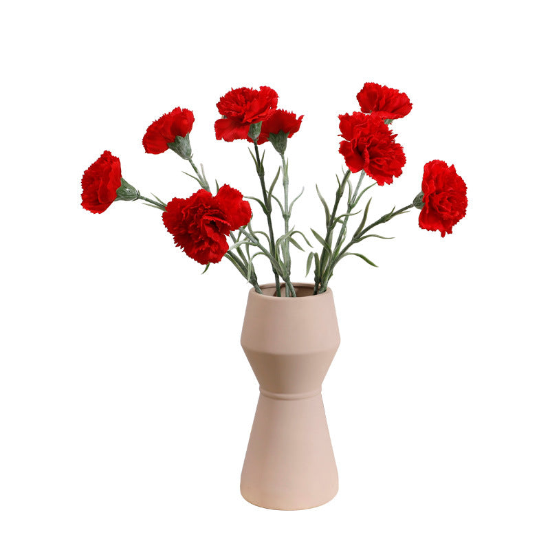 Realistic Touch Moisturizing Carnation Artificial Flower for Home and Living Room Decor - Perfect Fake Flower Gift for Mother's Day