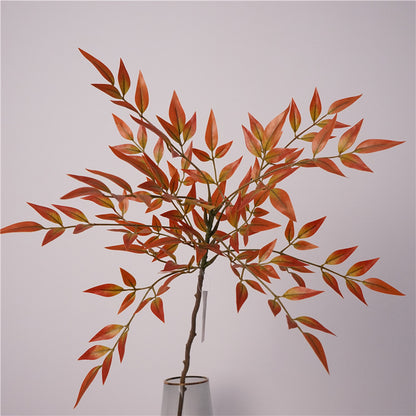 Lifelike Nandina Plant - Stylish High Branch Faux Greenery for Living Room Décor, Hydroponic Flower Arrangement, Nordic Home Accent for Hotels and Windows