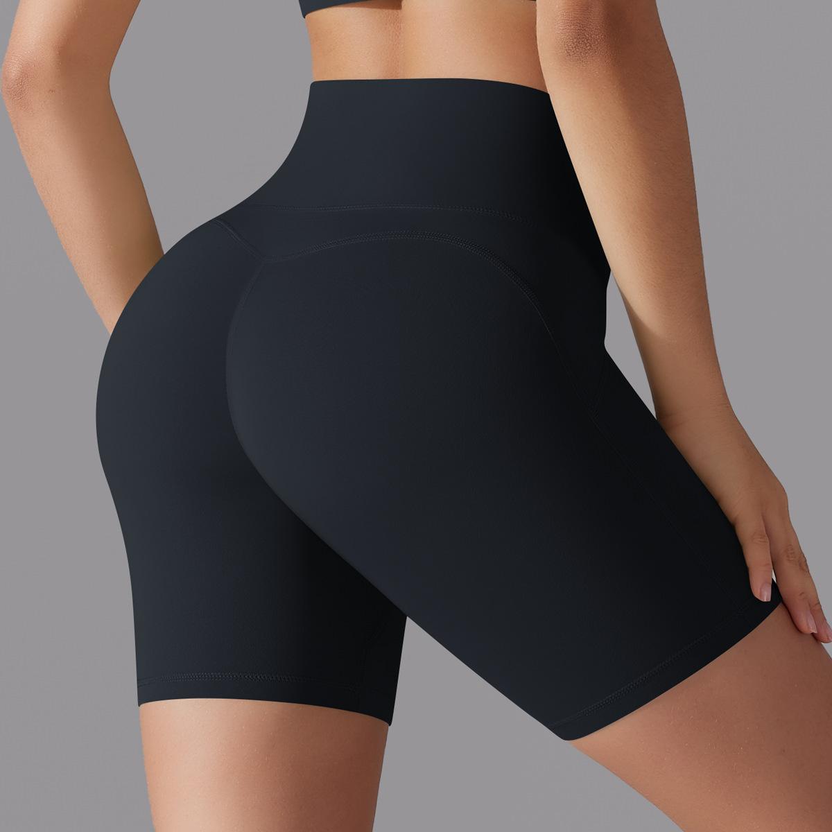 High Waisted Butt Lifting Yoga Shorts No Underwear Needed for Running Gym Workouts and Fitness Activities