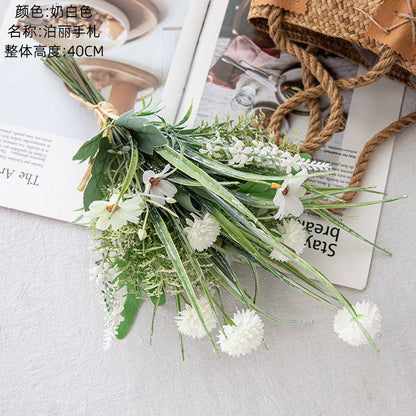 Elegant Faux Flower Bouquet and Wall Decor for Home Design – Perfect for Weddings & Special Events | CF01197