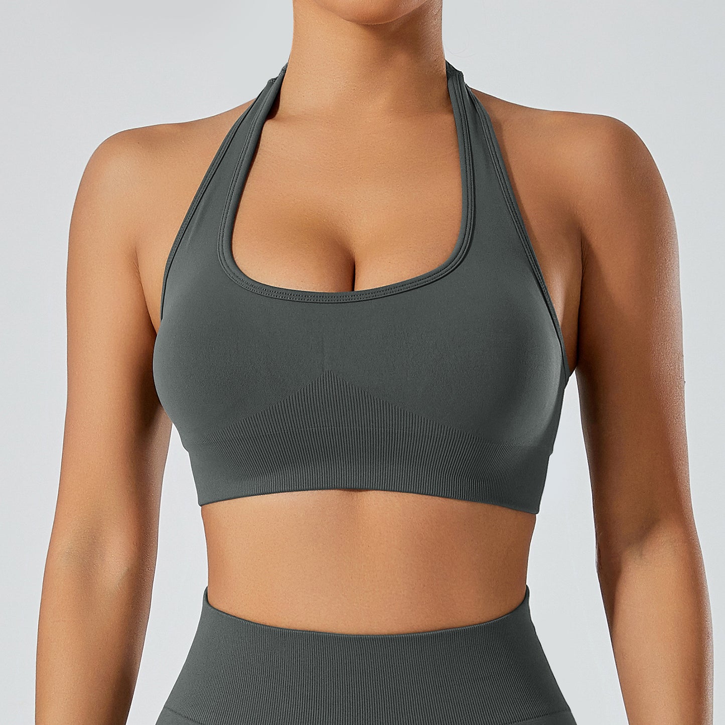 Summer Chic U Back Neckline Sports Bra for Running Fitness and Yoga Supportive and Breathable Activewear