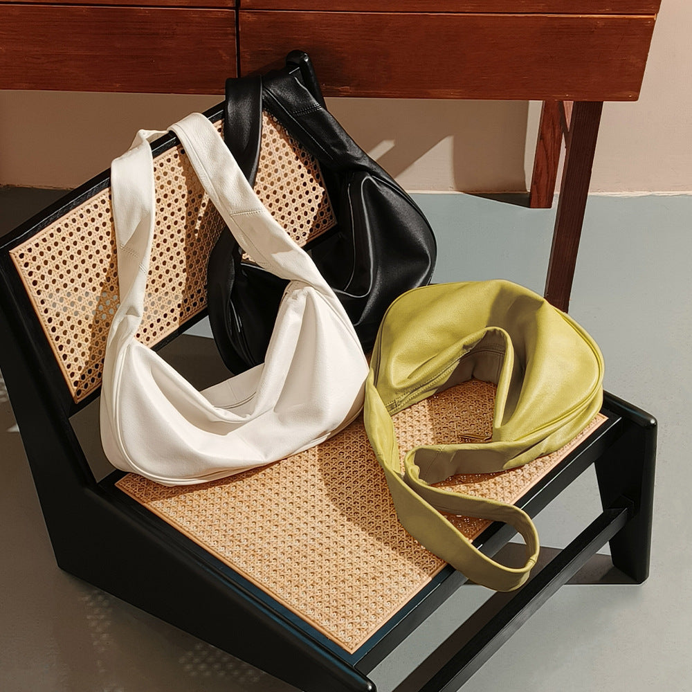 Women's Genuine Leather Crossbody Bag Spring Fashion Trend in High Quality Grain Cowhide for Daily Use and Night Out