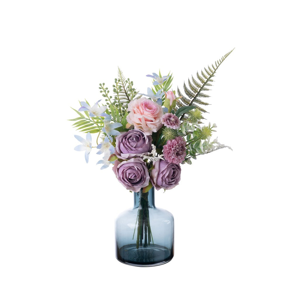 Loi Rose  Artificial Flower Bouquet for Home Decoration - Perfect for Weddings, Wall Décor, and Gift Giving (CF02014)