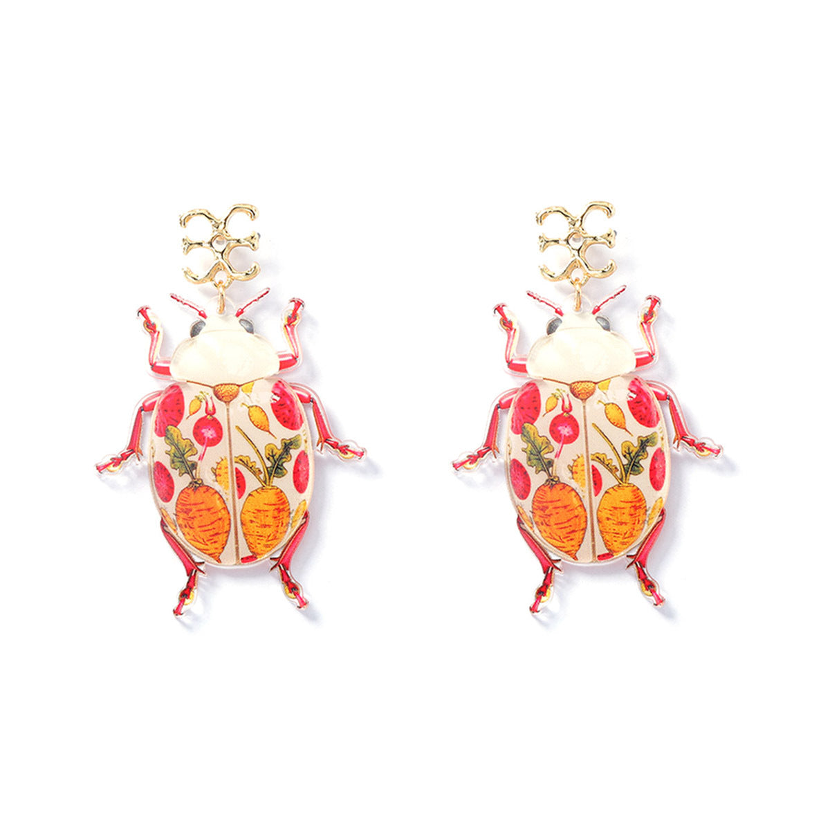 Exquisite Statement Acrylic Insect Earrings - Unique Design, Versatile Style for Nature-Inspired Women