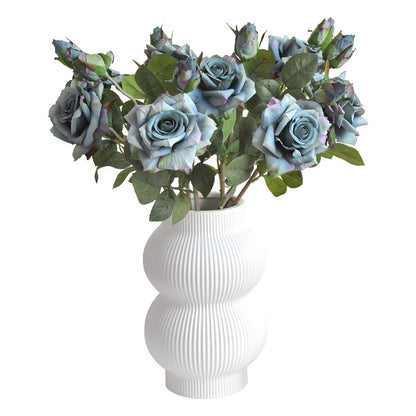 Elegant Double-Sided Rose Silk Flowers - Perfect for Home Decor, Living Room Accents, and Wedding Celebrations