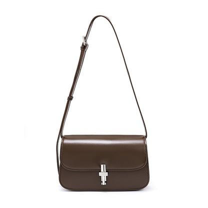 Chic French Inspired Mini Square Crossbody Bag Luxurious Vintage Design High Quality Genuine Leather for Commuting and Everyday Versatility