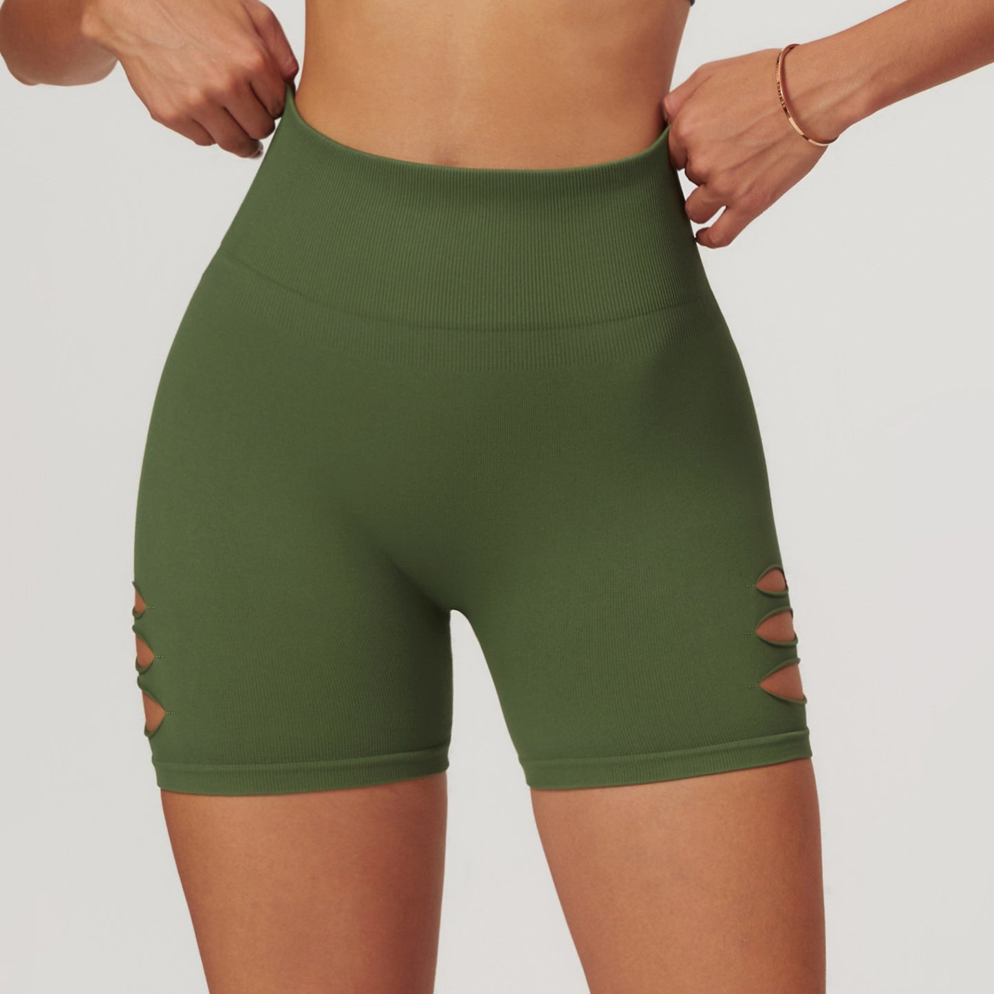 Seamless High Waisted Yoga Shorts for Comfort and Support Butt Lifting Athletic Shorts for Casual Running and Fitness Workouts Model 7711