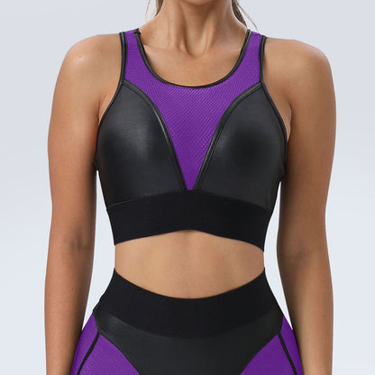 Compression Yoga Set Mesh Sports Bra and High Waisted Leggings for Comfort and Support in Your Fitness Routine