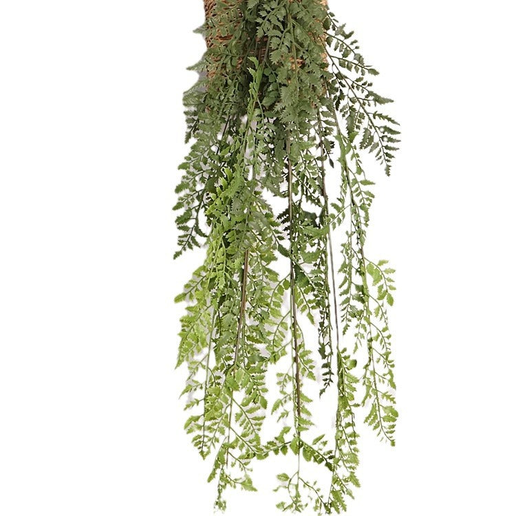 Lifelike Hanging Fern Plant - Elegant Faux Greenery with Realistic Moss for Stunning European-Style Decor and Landscaping