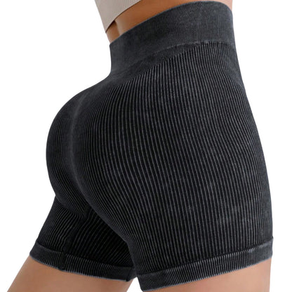 European Style High Waisted Women s Yoga Pants Summer Quick Dry Butt Lifting Breathable Running and Fitness Leggings with Ribbed Texture