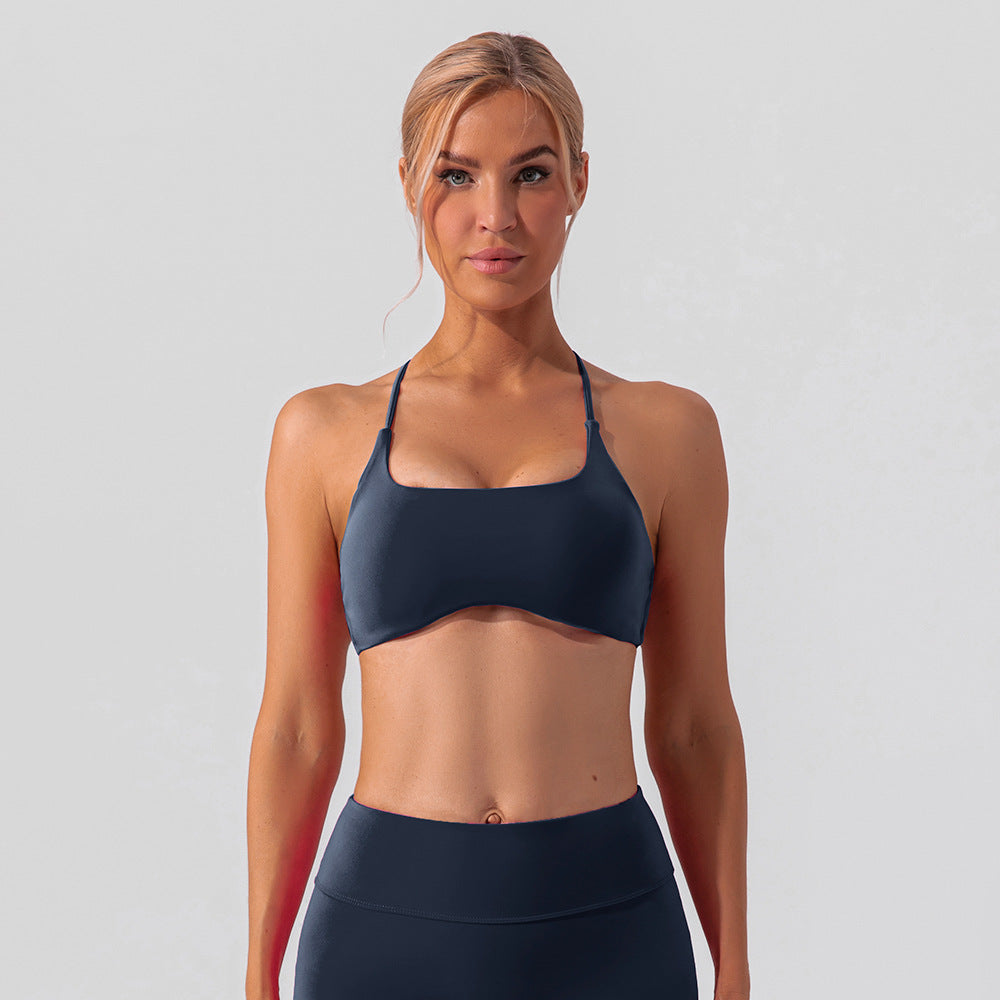 Women's Crossback Sports Bra Moisture Wicking Yoga and Running Top for Comfort and Support in Fitness