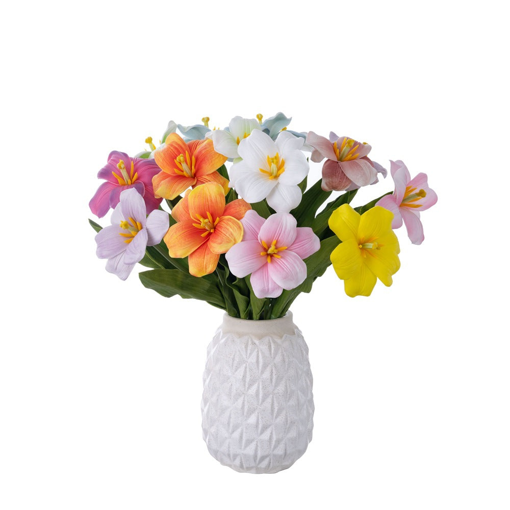 Delightful Open-Mouth Tulip - INS Style Artificial Flowers for Home Decor, Wedding Celebrations, and Festive Occasions | Realistic & Long-lasting Floral Arrangement - MW08085