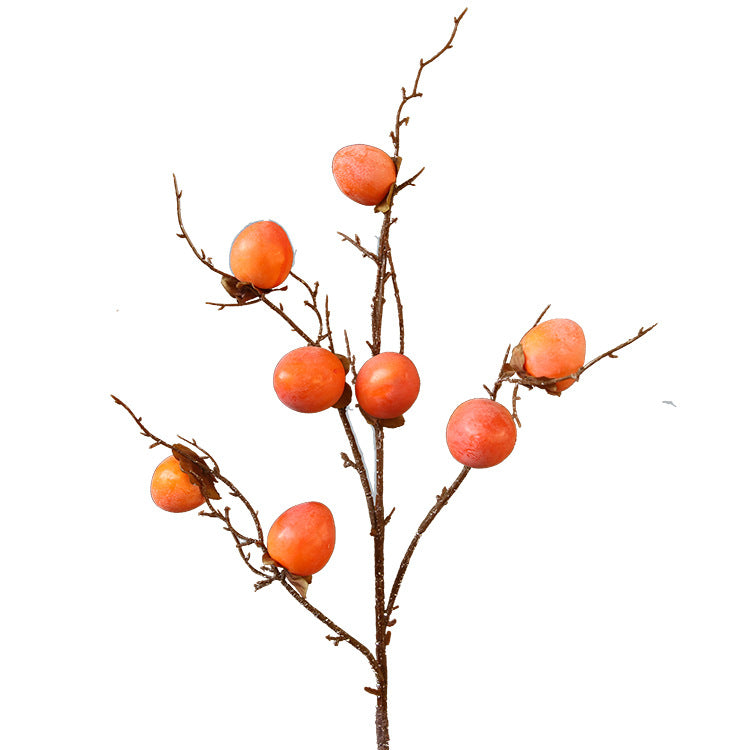 Realistic Artificial Persimmons - Perfect Decor for Homes, Hotels, and Malls | Lifelike Fake Persimmons for Stunning Interior Styling