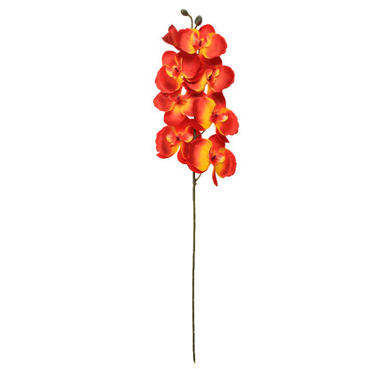 Single Stem 8-Head Faux Orchid Flower for Elegant Home Decor and Wedding Arrangements – Perfect for Hotels, Celebrations, and Special Events