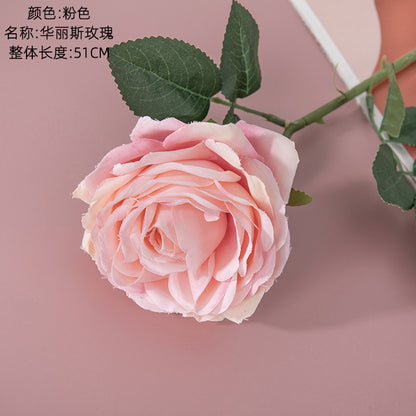 Stunning INS-Style Single Stem Rose - Luxurious Faux Flower for Home Decor and Wedding Celebrations | YC1014