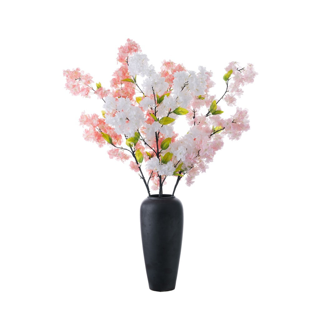 Lifelike Cherry Blossom Artificial Plant for Wedding Decor - Stunning Floral Arrangement for Home and Event Styling - INS-Style Rose Wall Art - MW38959