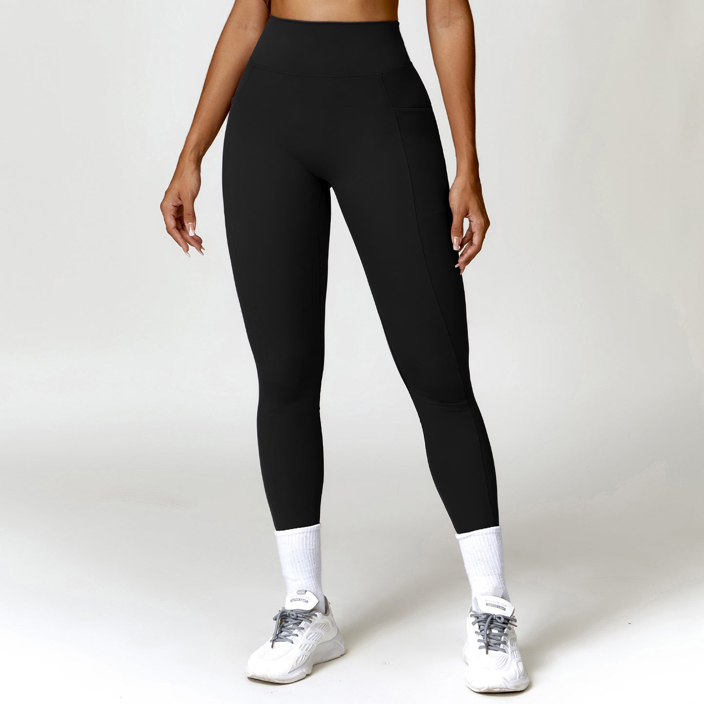 High Waisted Quick Dry Leggings with Butt Lift Soft Fleece Yoga Pants for Comfortable Workouts Running and Everyday Wear Style 8524