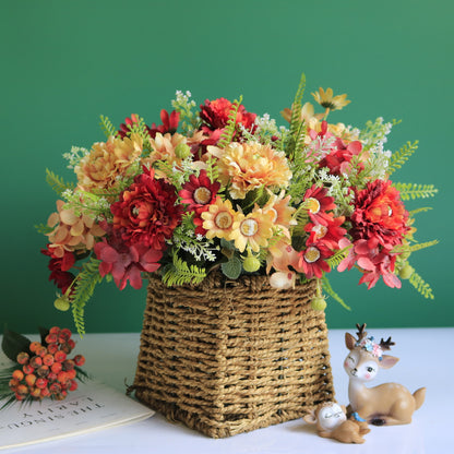 Realistic Artificial Carnations, Daisies, and Hydrangeas - Perfect Props for Photography, Home Decor, and Wedding Celebrations