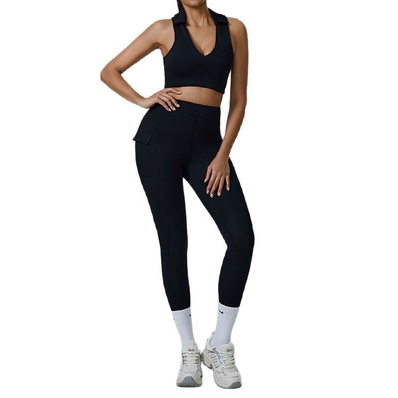 Women's Yoga Set High Waisted Quick Dry Sports Bra and Breathable Leggings for Comfort and Style