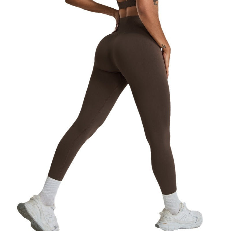 Seamless High Waisted Butt Lifting Yoga Pants for Women Slimming Stretchy Quick Dry Workout Leggings for Running and Fitness