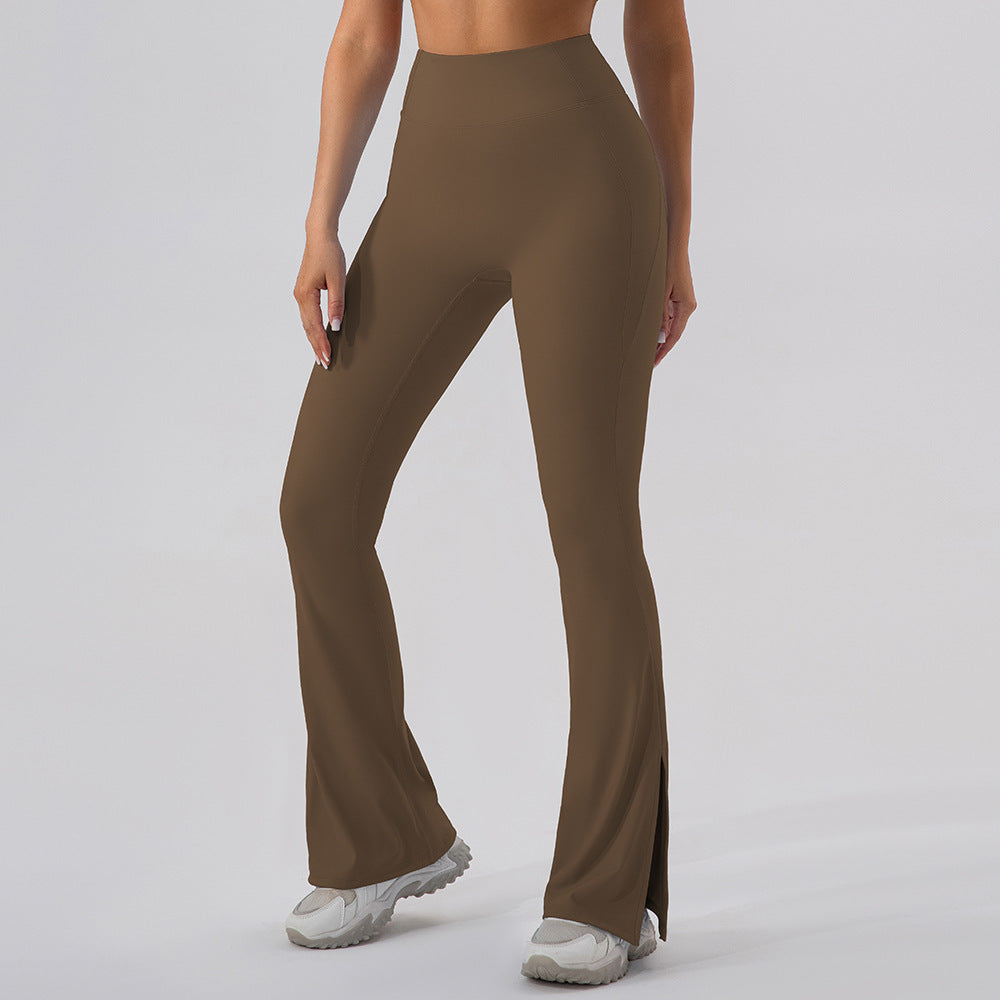 High Waisted Workout Leggings for Women Flattering Dance Yoga and Fitness Pants with Butt Lifting Design Bell Bottoms and Relaxed Wide Leg Fit