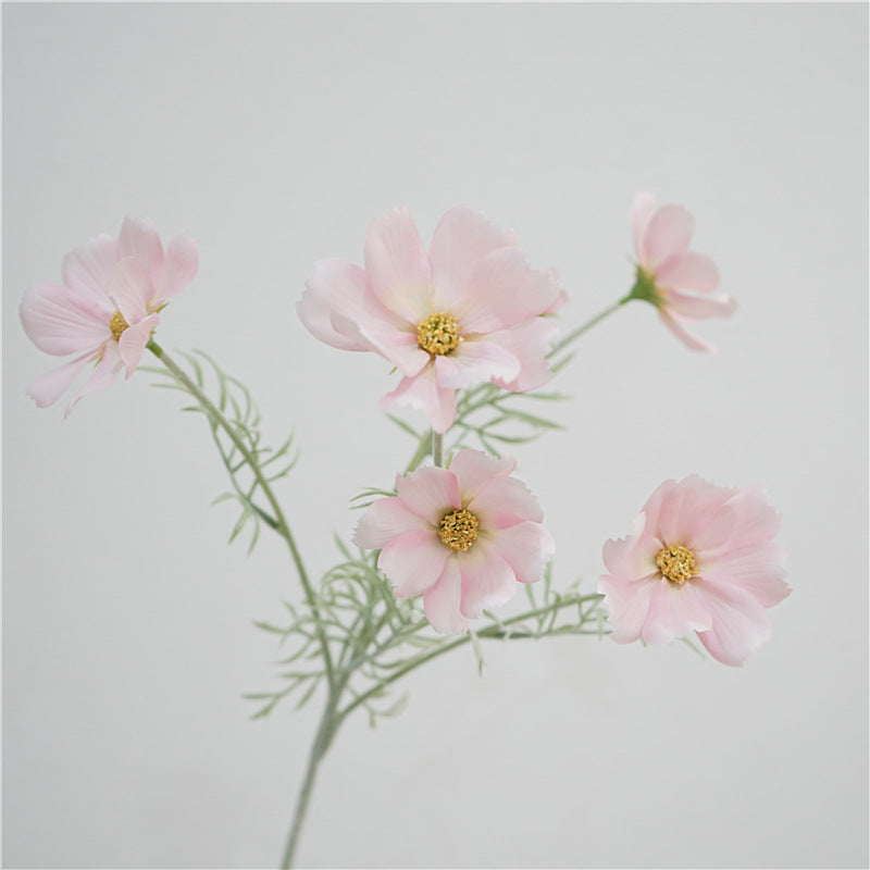 Charming Artificial Single Stem Princess Cosmos Flower - Perfect Home Decor Accent for Weddings, Events, and Everyday Elegance