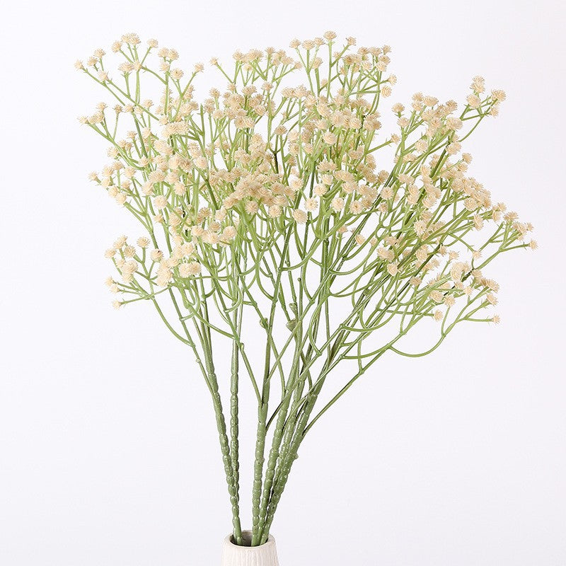 Beautifully Crafted Faux Baby's Breath Bridal Bouquet - Perfect for Wedding Decorations, Home Accents, and Special Events - Realistic PU Floral Arrangement