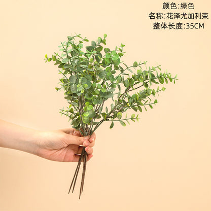 Realistic Money Leaf Eucalyptus Bouquet - Perfect for Home Decor, Weddings, and INS Aesthetic - Artificial Flowers MW04401