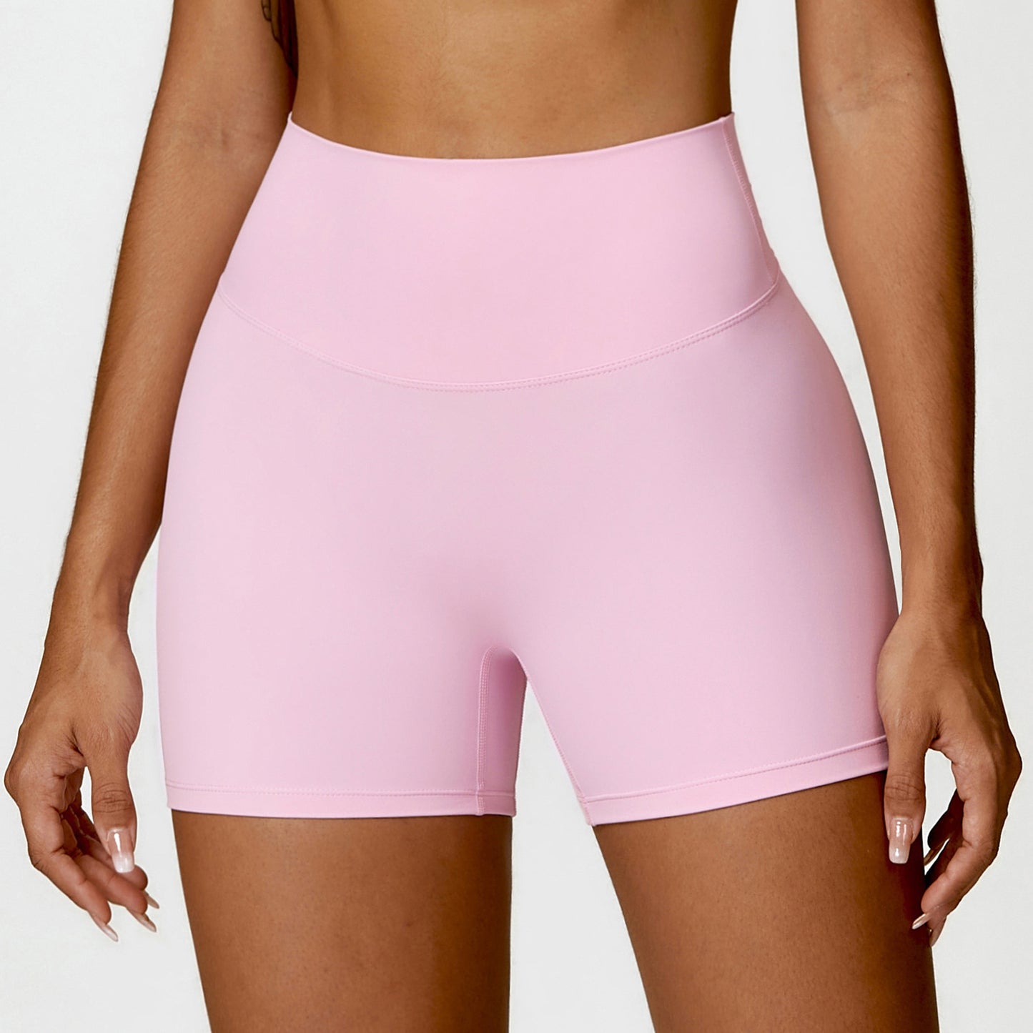 High Waisted Soft Brushed Yoga Shorts for a Flattering Lift Tummy Control Peach Lift Running Workout Shorts Style 8518