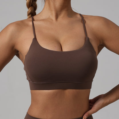 Workout Set with Butt Lifting Shorts and Supportive Camisole Bra for Yoga Gym and Fitness Enthusiasts