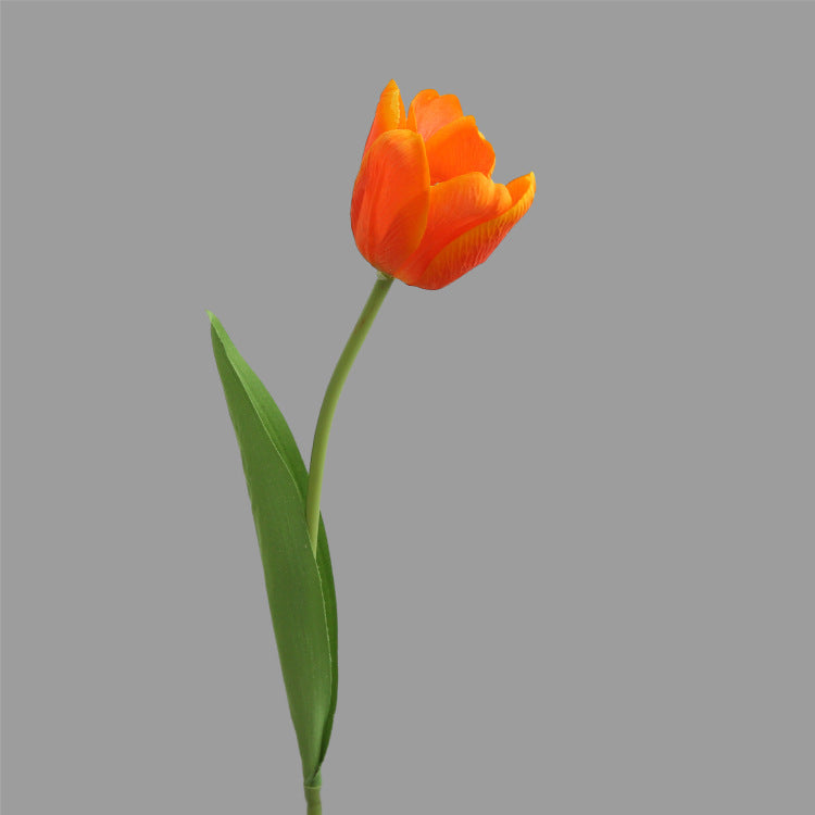 Lifelike Single Stem Tulip - Perfect for Home Decor, Living Room & Dining Table Centerpiece - Moisture-Resistant Touch-Sensitive Faux Floral Arrangement