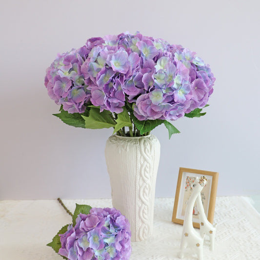 Luxurious Faux Hydrangea Lollipop Wedding Décor - Soft Touch, Moisture-Resistant Artificial Flowers for Elegant Event Styling