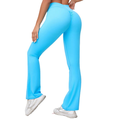 High Stretch Peach Butt Flare Yoga Pants for Women Slimming Comfortable and for Dance Training and Running Workouts