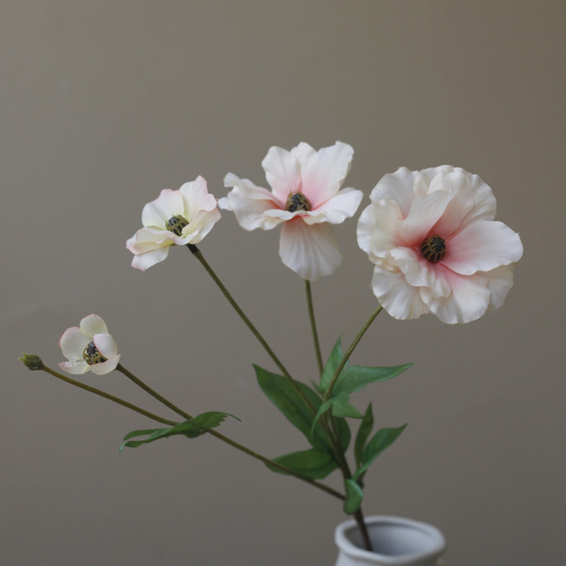 Fresh and Minimalist Nordic-Inspired Artificial Flowers - Silk Peonies & Poppies for Photography & Home Decor