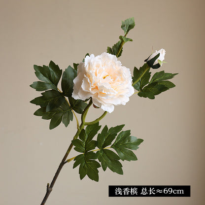 Luxury Faux Peony Flower Bouquet – Elegant Home Décor for Living Room & Bedroom, Perfect for Weddings and Photography Props