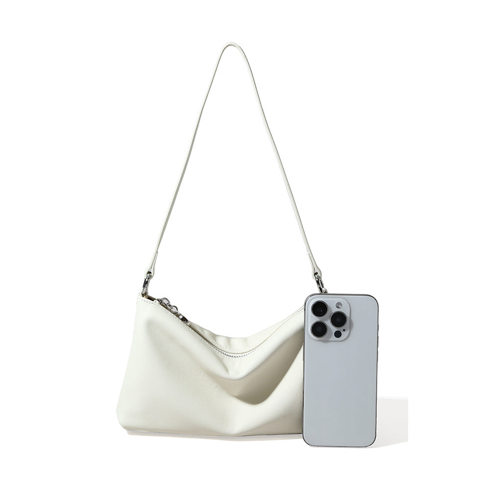 French Inspired Mini Underarm Bag Chic Square Shoulder Bag for Women Unique Chain Crossbody Bag Commuter Accessory