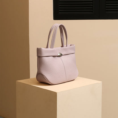 Genuine Leather Women's Tote Bag Spacious and Chic Dumpling Design for Everyday Elegance
