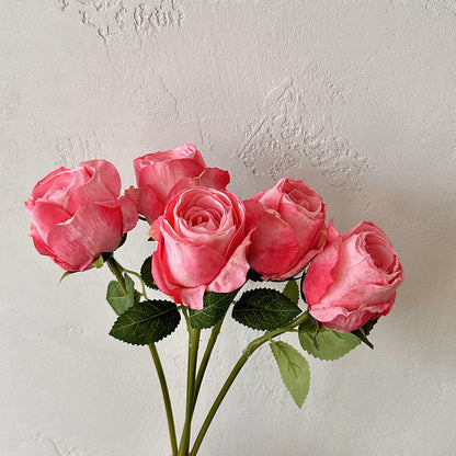 Realistic Flame-Roasted Edge Silk Rose Flowers - Perfect for Home Décor, Living Room Accents, and Photography Props