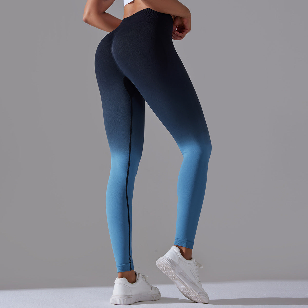 Seamless High Waisted Yoga Pants for Women Shape Your Curves with Gradient Compression Leggings for Comfort and Performance