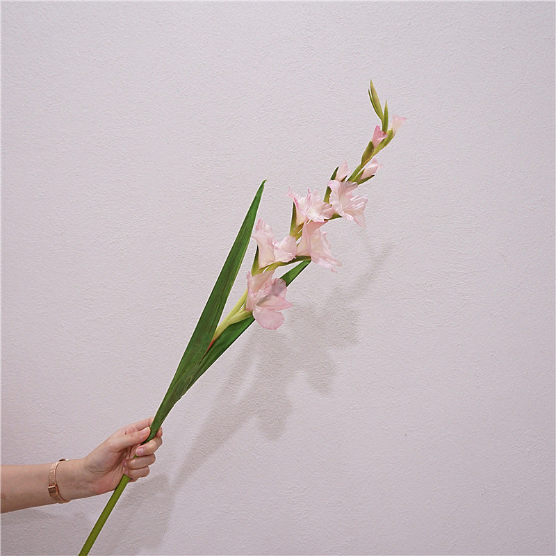 High-Quality European Style Realistic Single Stem Soft Silicone Gladiolus - Perfect for Home Decor, Weddings, and Event Decor