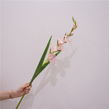 High-Quality European Style Realistic Single Stem Soft Silicone Gladiolus - Perfect for Home Decor, Weddings, and Event Decor