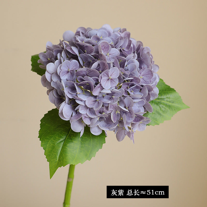 Luxurious Hydrating Handfeel Artificial Hydrangea - Perfect for Forest-Themed Weddings and Home Décor, Stunning Faux Floral Arrangements