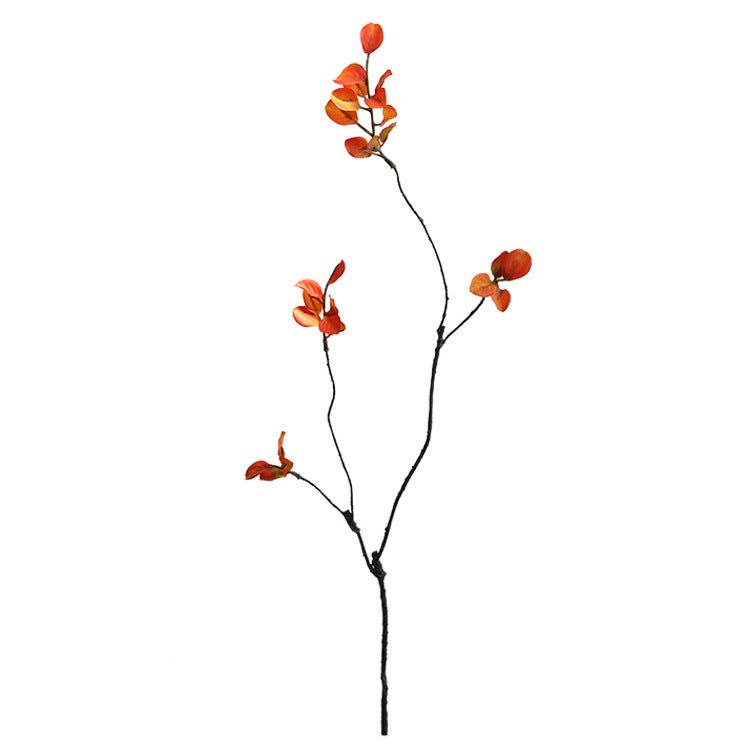 Realistic Red Maple Leaf Artificial Flowers - Perfect Autumn Décor for Your Bedroom and Living Room - Scandinavian Minimalist Style Decorative Arrangement