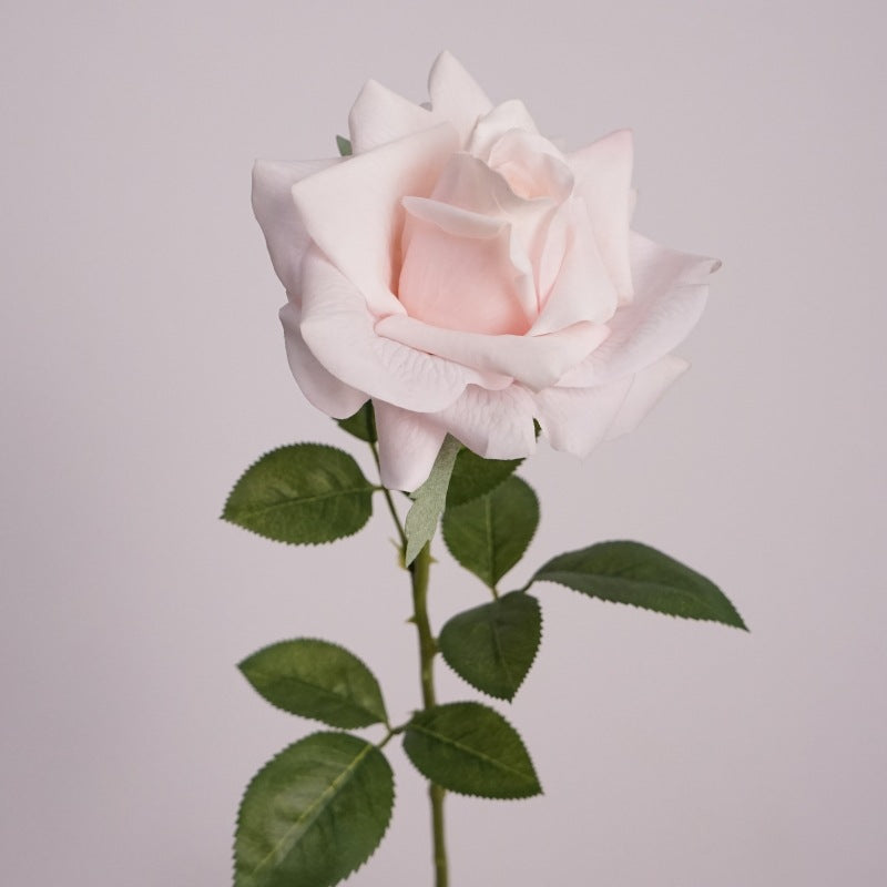 Luxurious Touch Moisturizing Faux Rose Décor - Perfect for Weddings, Home Decor, Table Arrangements & Photography Props | Single Stem Realistic Silk Flower